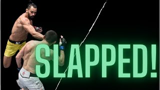 UFC SLAP FIGHT Revenge by Michel Pereira vs Zelim Imadaev [upl. by Cowen]