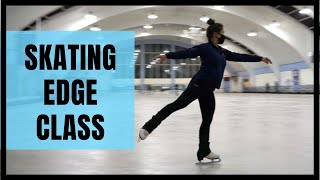 Skating Edge Class  Drills for Figure Skaters Beginner [upl. by Jaella]