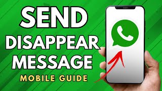 How To Send Disappear Message On WhatsApp  Simple Guide [upl. by Yelrebmyk782]