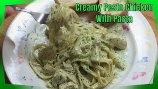 Creamy Pesto Chicken With Pasta  Pesto Chicken Pasta Recipe  MOLCS Easy Recipes [upl. by Selfridge830]