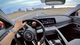 2021 Hyundai Elantra Limited  POV Driving Impressions [upl. by Nomal]