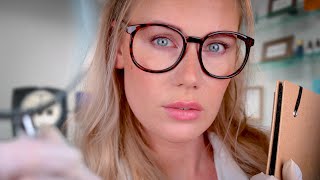 ASMR DERMATOLOGIST ROLE PLAY  skin check closeup whispers amp personal attention [upl. by Ailec]