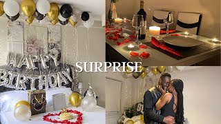 SURPRISING MY HUSBAND FOR HIS BIRTHDAY  ROMANTIC DINNER [upl. by Bigod679]