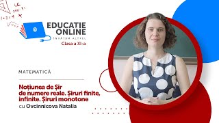 Matematică clasa a XIa Noțiunea de Șir de numere reale Șiruri finite infinite Șiruri monotone [upl. by Aneis]