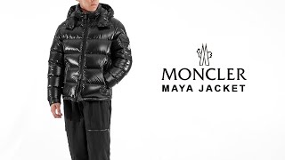 Moncler Maya Puffer Jacket  How Does It Fit [upl. by Yerffej]