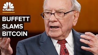 Warren Buffett Bitcoin Is An Asset That Creates Nothing  CNBC [upl. by Ralfston]