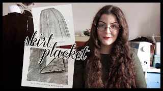 How to Make a Skirt Placket  Victorian Sewing [upl. by Thorbert943]