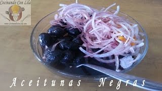 ACEITUNAS NEGRAS PARA EL DESAYUNO  OLIVAS NEGRAS [upl. by Notxed]