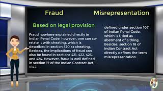 What is Difference Between Fraud amp Misrepresentation [upl. by Mendez763]