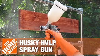 HVLP Paint Spray Gun  The Home Depot [upl. by Adnalohs]