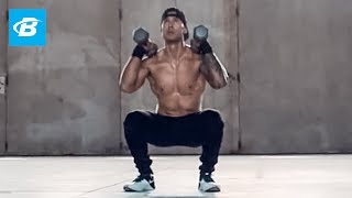 Dumbbell Front Squat  Exercise Guide [upl. by Nolyaj]