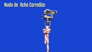 NUDO DE OCHO CORREDIZO O GAZA DE PESCADOR [upl. by Ulick]