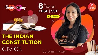 The Indian Constitution Revision In One Shot  Boomerang Series  Class 8 Civics  Surabhi Maam [upl. by Snahc588]