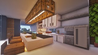 Minecraft  Modern Kitchen  Kitchen design [upl. by Wohlen237]