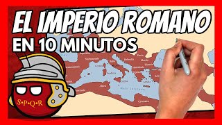 ✅ El IMPERIO ROMANO en 10 minutos  Resumen de la historia de la ANTIGUA ROMA [upl. by Eibloc]