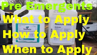 How What and When to Apply Pre Emergent to a Lawn for Weed Control [upl. by Evanthe]