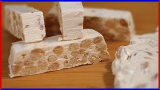 ITALIAN TORRONE Nougat Recipe Homemade in Italy [upl. by Obau]