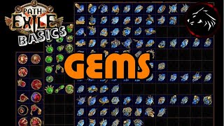 Path Of Exile Basics  GEMS  Beginner guide for skill amp support gems in POE [upl. by Eentroc759]