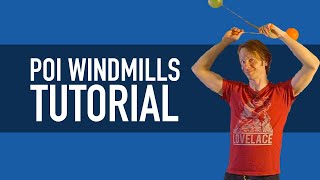 Poi Windmills Tutorial Beginner Poi Tricks [upl. by Yolane]