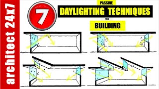 7 DAYLIGHTING TECHNIQUES FOR BUILDING [upl. by Etnaed]