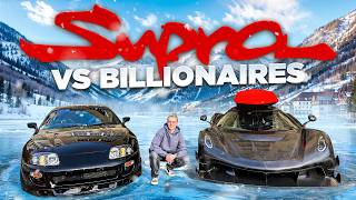 1000HP Supra terrorizing Billionaires Hypercarmeet in Switzerland [upl. by Atsylac]