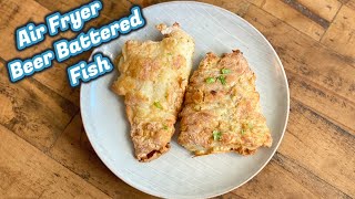 Air fryer beer batter fish [upl. by Lhadnek]