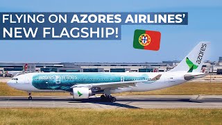 TRIPREPORT  Azores Airlines ECONOMY  Airbus A330200  Lisbon  Ponta Delgada [upl. by Ahsiemaj]