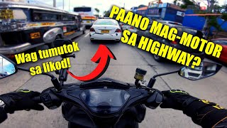 Motorcycle Highway Riding Tips para sa Baguhang Rider [upl. by Simaj]