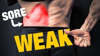 Weak Glutes  Back Pain HOW TO FIX IT [upl. by Elahcim758]