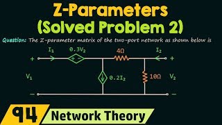 Z−Parameters Solved Problem 2 [upl. by Allister]