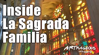 Inside La Sagrada Familia  Artrageous with Nate [upl. by Ecylla]