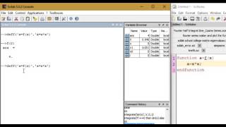 Functions in Scilab Part 2 TUTORIAL using deff [upl. by Ahtan]