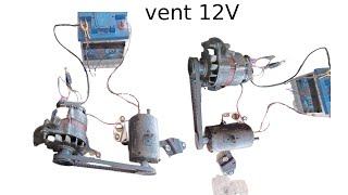 tester un alternateur avec un ventilateur de 12V [upl. by Idac823]