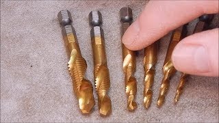 I try some cheap self drilling spiral thread taps [upl. by Wenger]