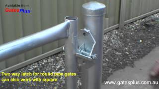 Gate Latch 2 way for round pipe and square [upl. by Adaner]