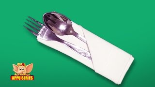 Fold a Silverware Napkin Pouch [upl. by Garner339]