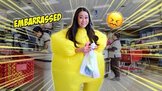 I wore an INFLATABLE BALLOON SUIT for 24 HOURS CHALLENGE [upl. by Hairabez418]