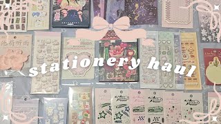 huge aliexpress stationery haul 🎀 [upl. by Nomled]