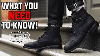 ULTIMATE Guide To Thursday Boots  Waterproof Test  Review Captain [upl. by Cindi]