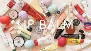 Product Pile Lip Balms  Drugstore and High End Collection [upl. by Peppel82]