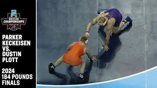 Parker Keckeisen v Dustin Plott 2024 NCAA wrestling championship 184 pounds [upl. by Robinia]