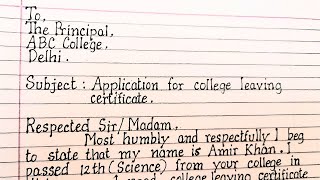 College leaving certificate application  in English  MANHA EDUCATION [upl. by Telford756]