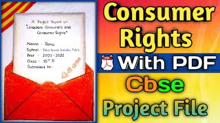 consumer awareness project class 10consumer rights project for class 10thconsumer right file cbse [upl. by Asseret140]