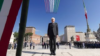 Mattarella allAltare della Patria  Festa della Repubblica [upl. by Enowtna]