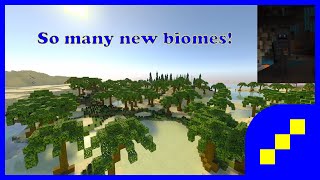 BIOMES O PLENTY FOR BEDROCK  Plenty O Biomes MCBE Addon showcase ep 5 [upl. by Akeylah877]