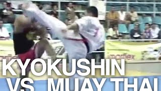 Karate Kyokushin vs Muay Thai [upl. by Meldoh493]