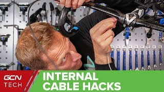 Internal Bike Cable Hacks  How To Replace Internal Brake amp Gear Cables [upl. by Ilek]