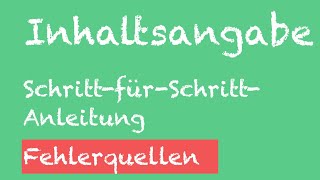 Wie schreibe ich eine Inhaltsangabe Die Inhaltsangabe Schritt für Schritt 7  9 Klasse [upl. by Nomolos]