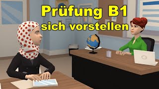 Prüfung B1  DTZ  sich vorstellen  Sprechen Teil 1 [upl. by Ajed]