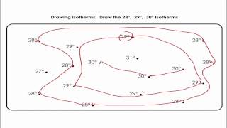 Earth Science  Drawing Isolines [upl. by Salisbury]